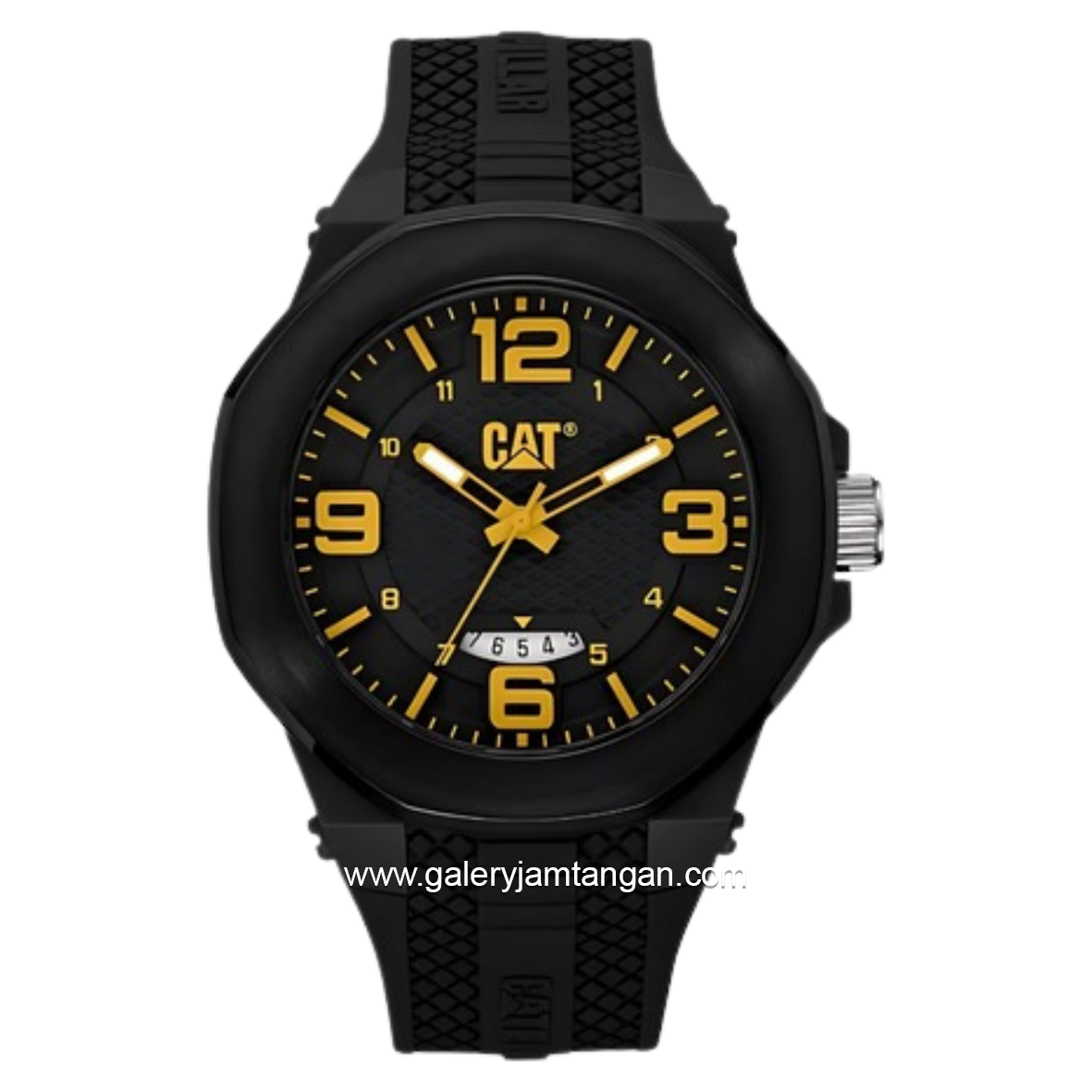 CATERPILLAR LT.161.21.137 Black Rubber Strap