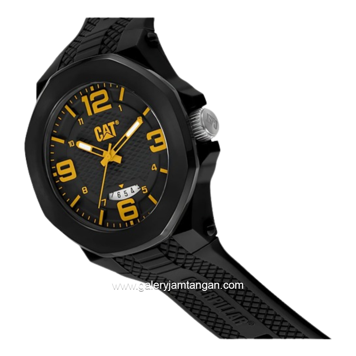 CATERPILLAR LT.161.21.137 Black Rubber Strap