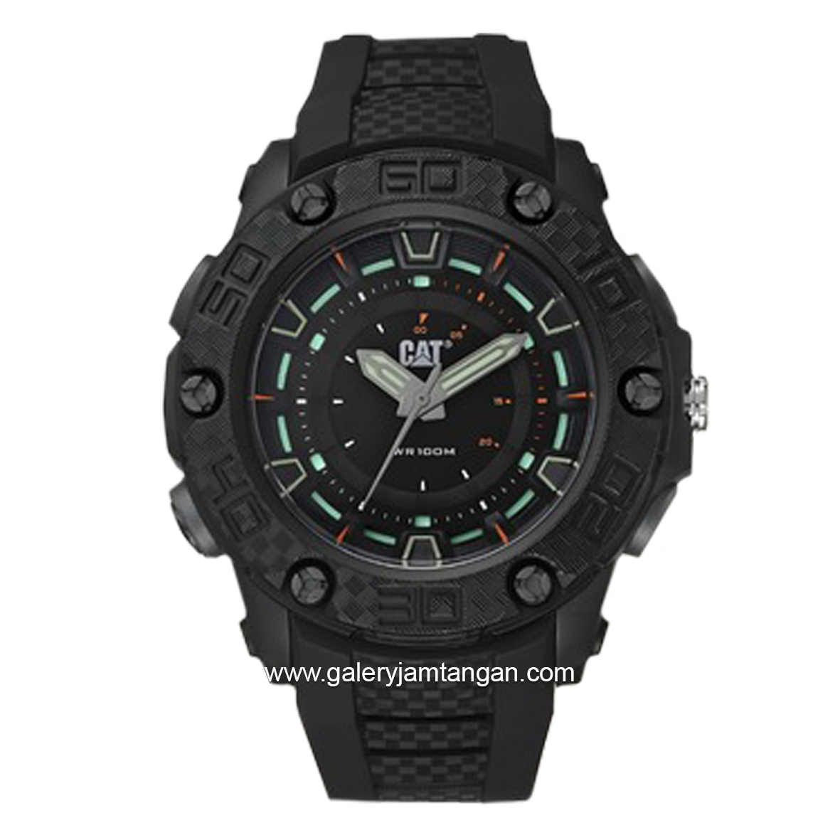 CATERPILLAR LU.160.21.127 Black Second Hand Green Thermoplastic Polyurethane Strap