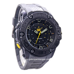CATERPILLAR LU.160.25.127 Black Second Hand Green Rubber Strap