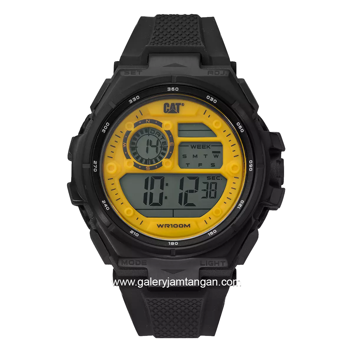 CATERPILLAR OD.167.21.741 Black Digital Rubber Strap
