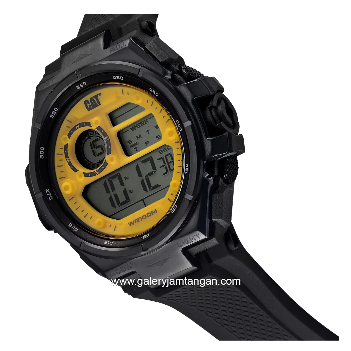 CATERPILLAR OD.167.21.741 Black Digital Rubber Strap