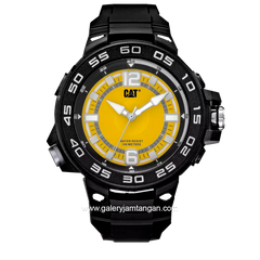 CATERPILLAR P3.160.21.731 Black Dial Yellow Rubber Strap