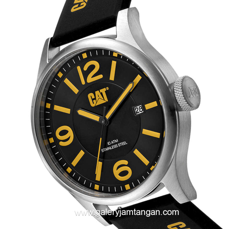 CATERPILLAR QB.141.27.137 Dial Black Silicone Strap