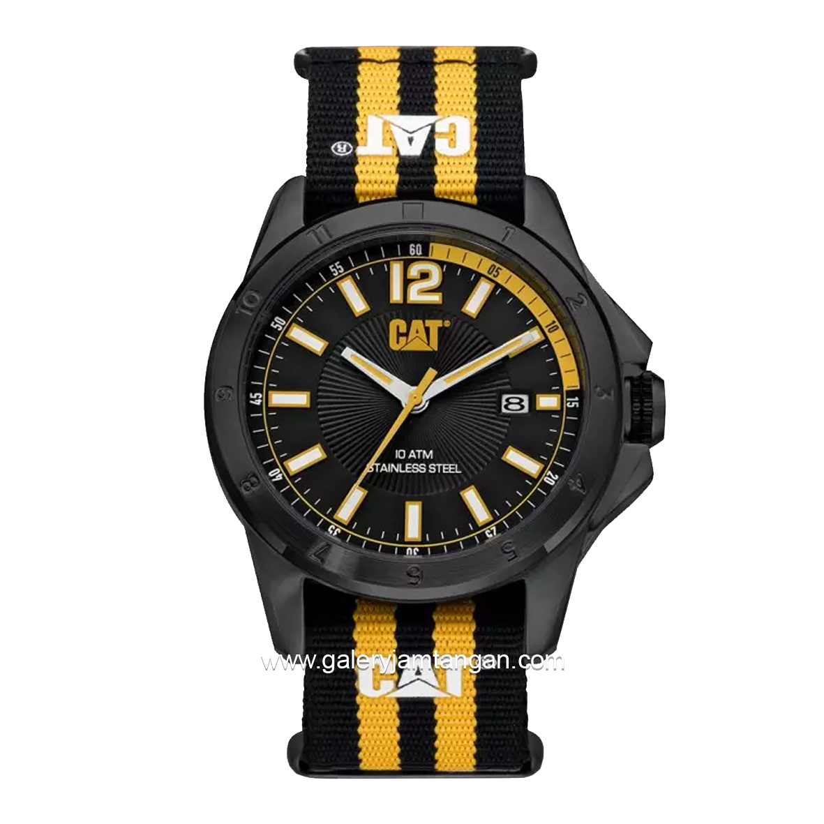 CATERPILLAR YW.161.64.137 Black Combination Yellow Nylon