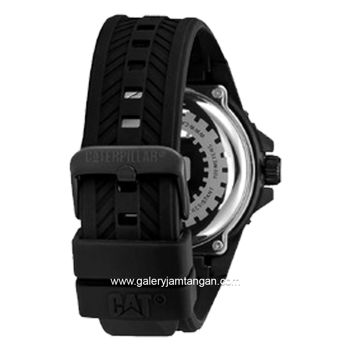 CATERPILLAR K3.121.21.111 Men's Full Black Rubber Strap