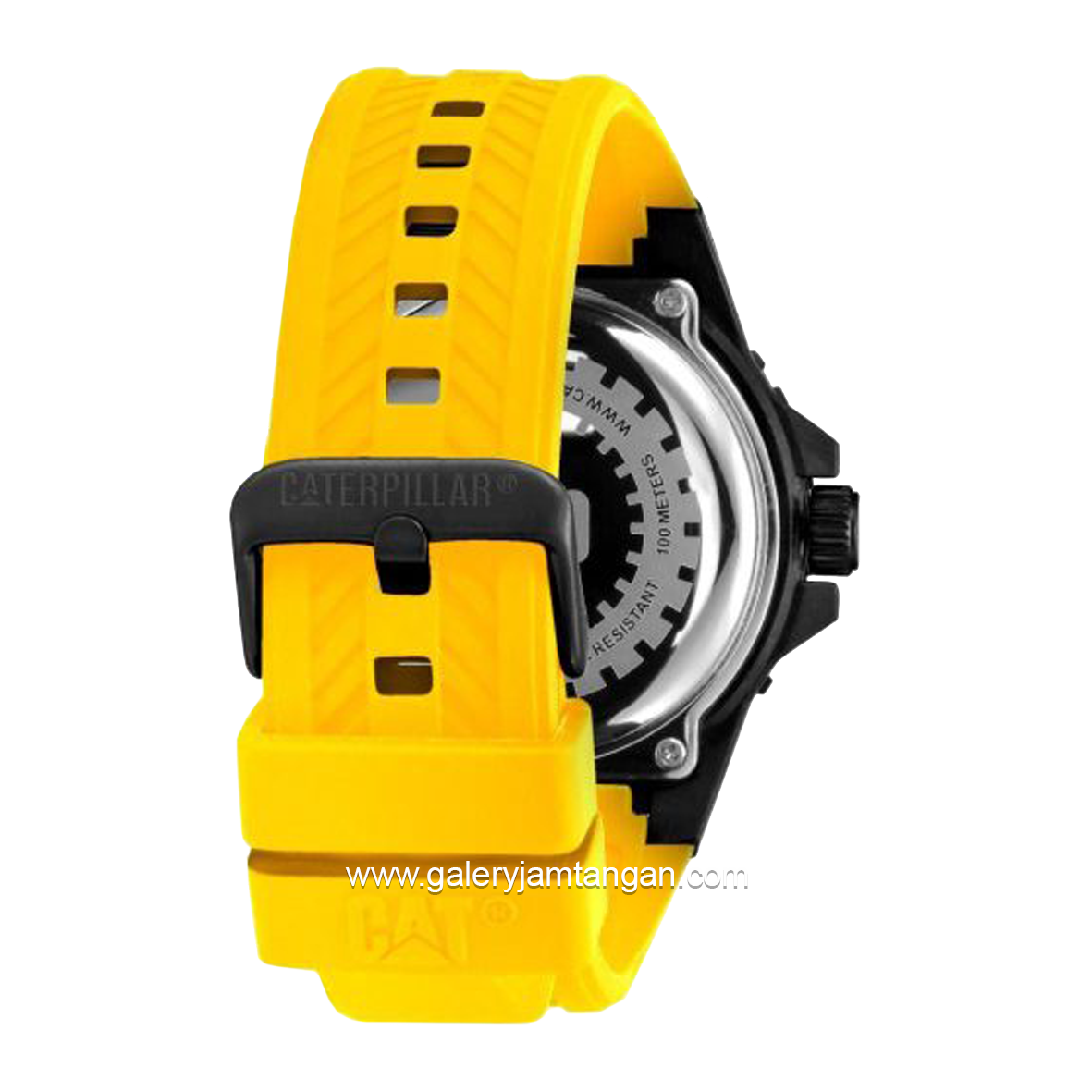 CATERPILLAR K3.121.27.117 Yellow Black Rubber Strap