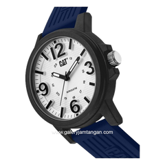 CATERPILLAR LF.111.26.236 Men's Blue Dial White Rubber Strap