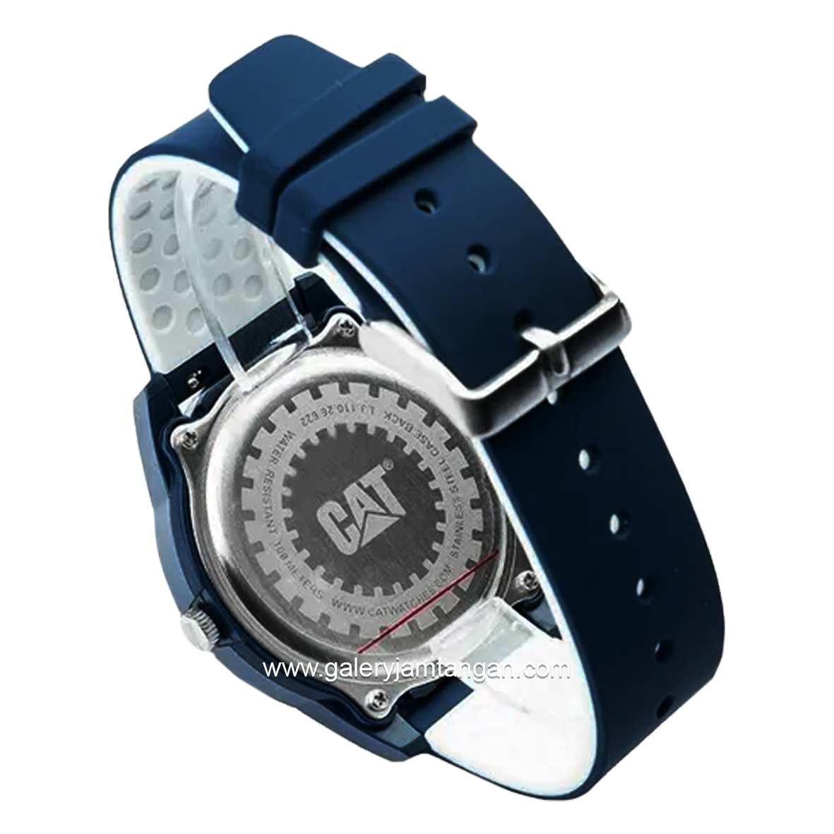 CATERPILLAR LJ.110.26.622 Navy Second Hand White Silicone Strap
