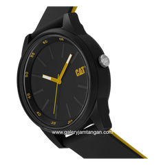 CATERPILLAR LJ.160.21.127 Black Second Hand Yellow Rubber Strap