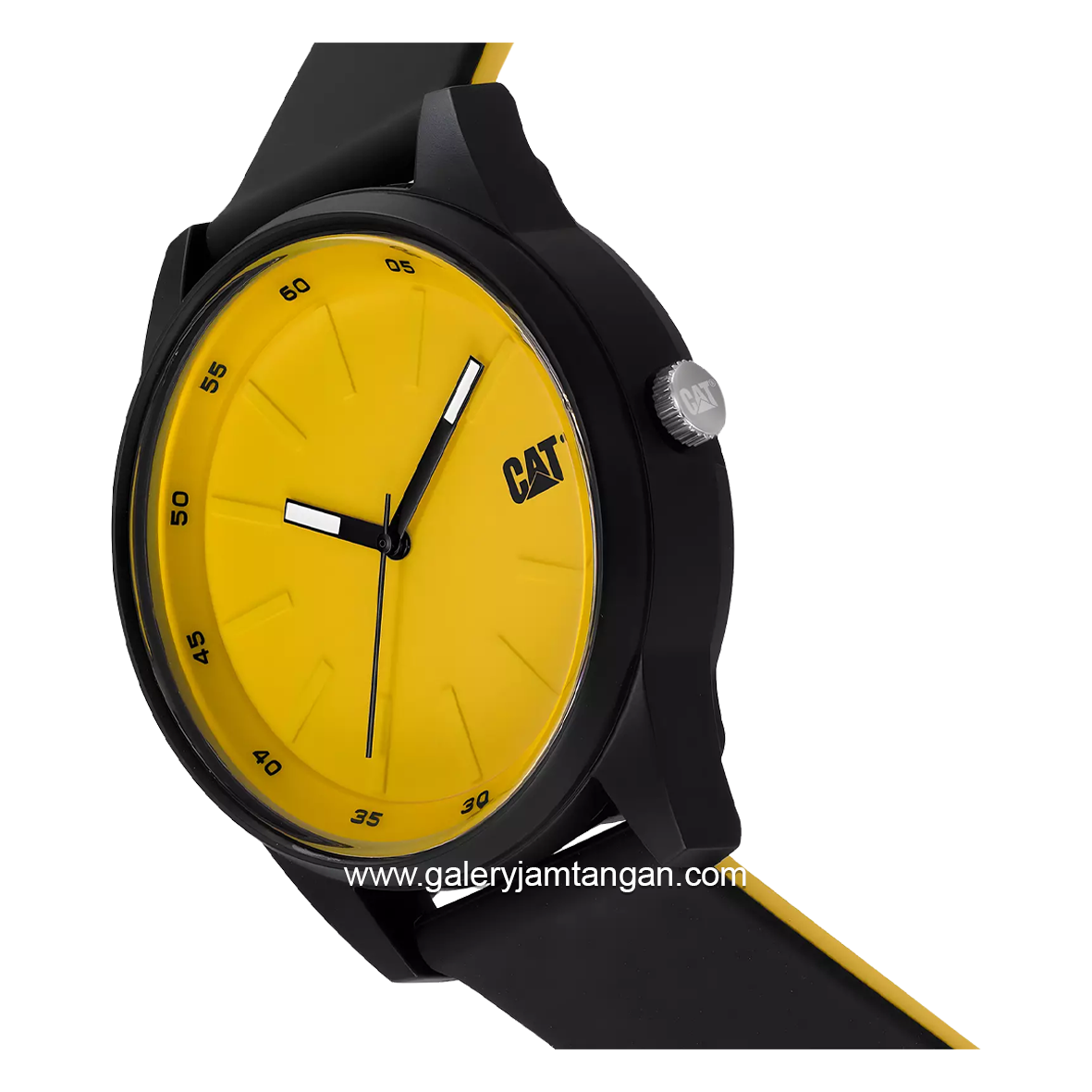 CATERPILLAR LJ.160.21.721 Black Dial Yellow Rubber Strap
