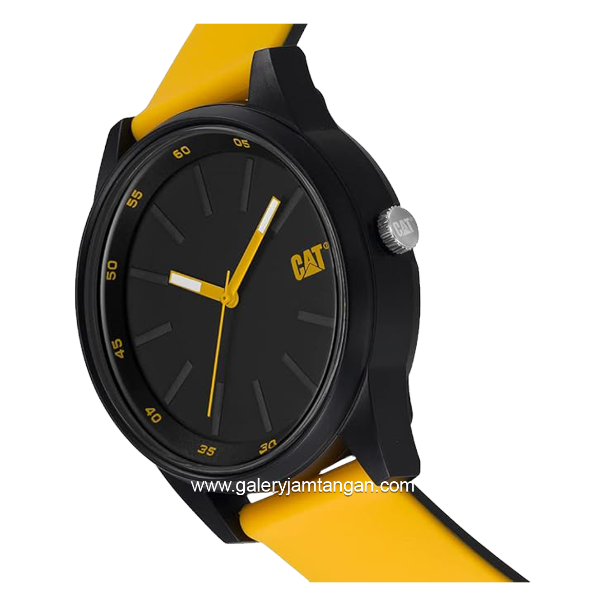 CATERPILLAR LJ.160.27.127 Yellow Black Rubber Strap