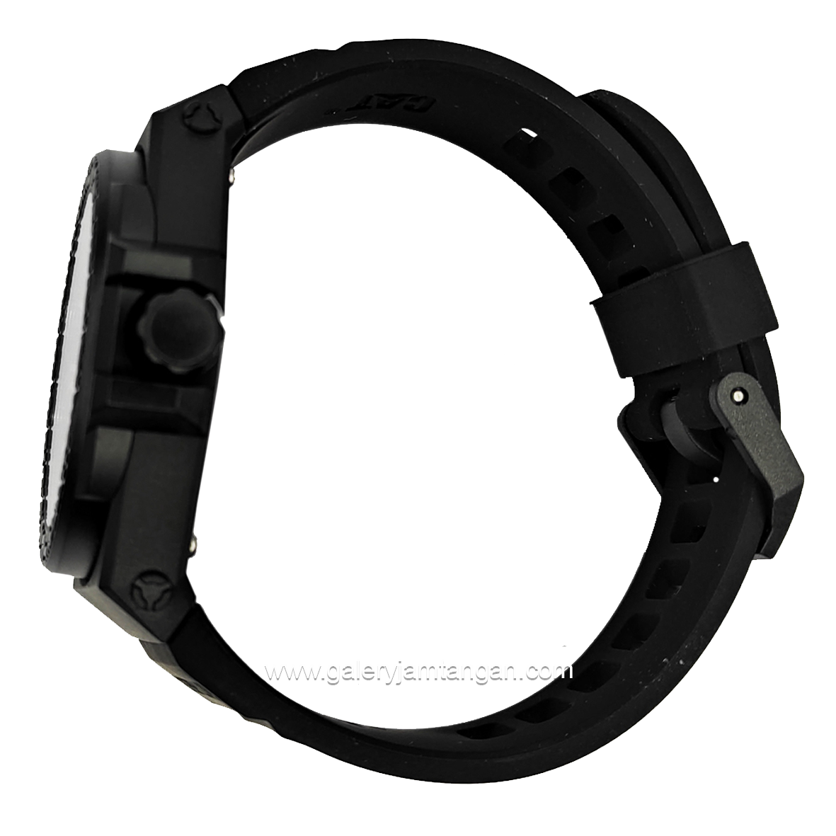 CATERPILLAR LO.111.21.711 Black Dial Yellow Rubber Strap