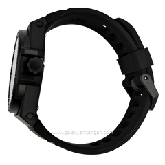 CATERPILLAR LO.111.21.711 Black Dial Yellow Rubber Strap