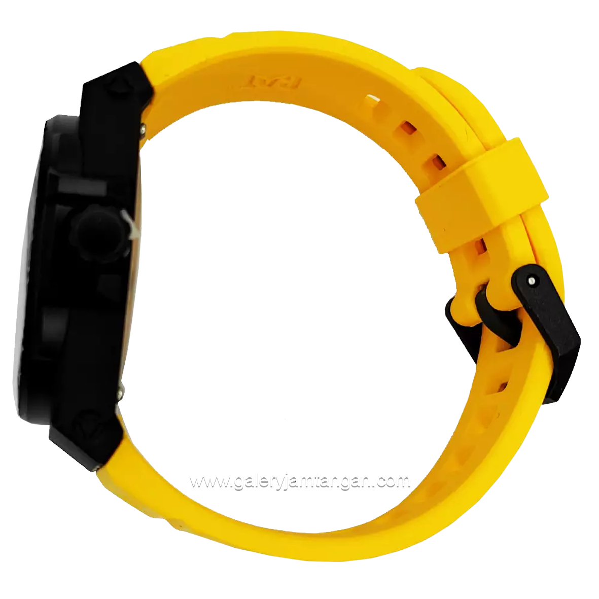 CATERPILLAR LO.111.27.137 Yellow Black Rubber Strap