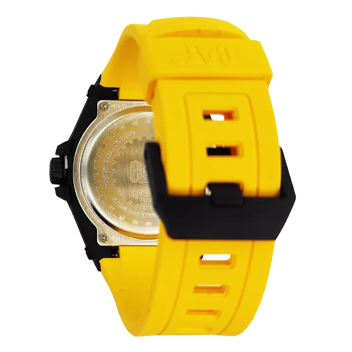 CATERPILLAR LO.111.27.137 Yellow Black Rubber Strap