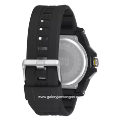 CATERPILLAR LP.160.21.737 Black Dial Yellow Rubber Strap