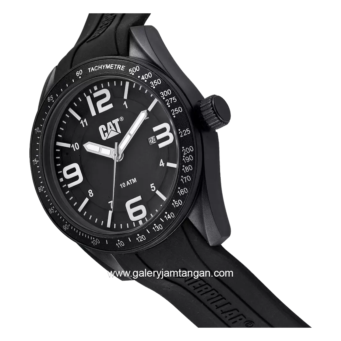 CATERPILLAR LQ.161.21.132 Men's Black Rubber Strap