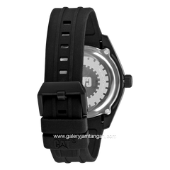 CATERPILLAR LQ.161.21.732 Black Dial Yellow Rubber Strap