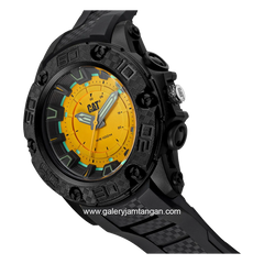 CATERPILLAR LU.160.21.721 Black Dial Yellow Thermoplastic Polyurethane Strap