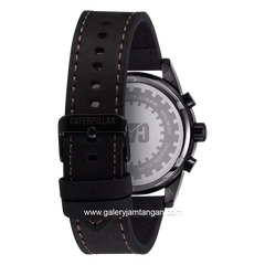CATERPILLAR NR.163.34.129 Black Rosegold Leather Strap