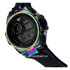 CATERPILLAR OD.107.21.141 Black Digital Rubber Strap