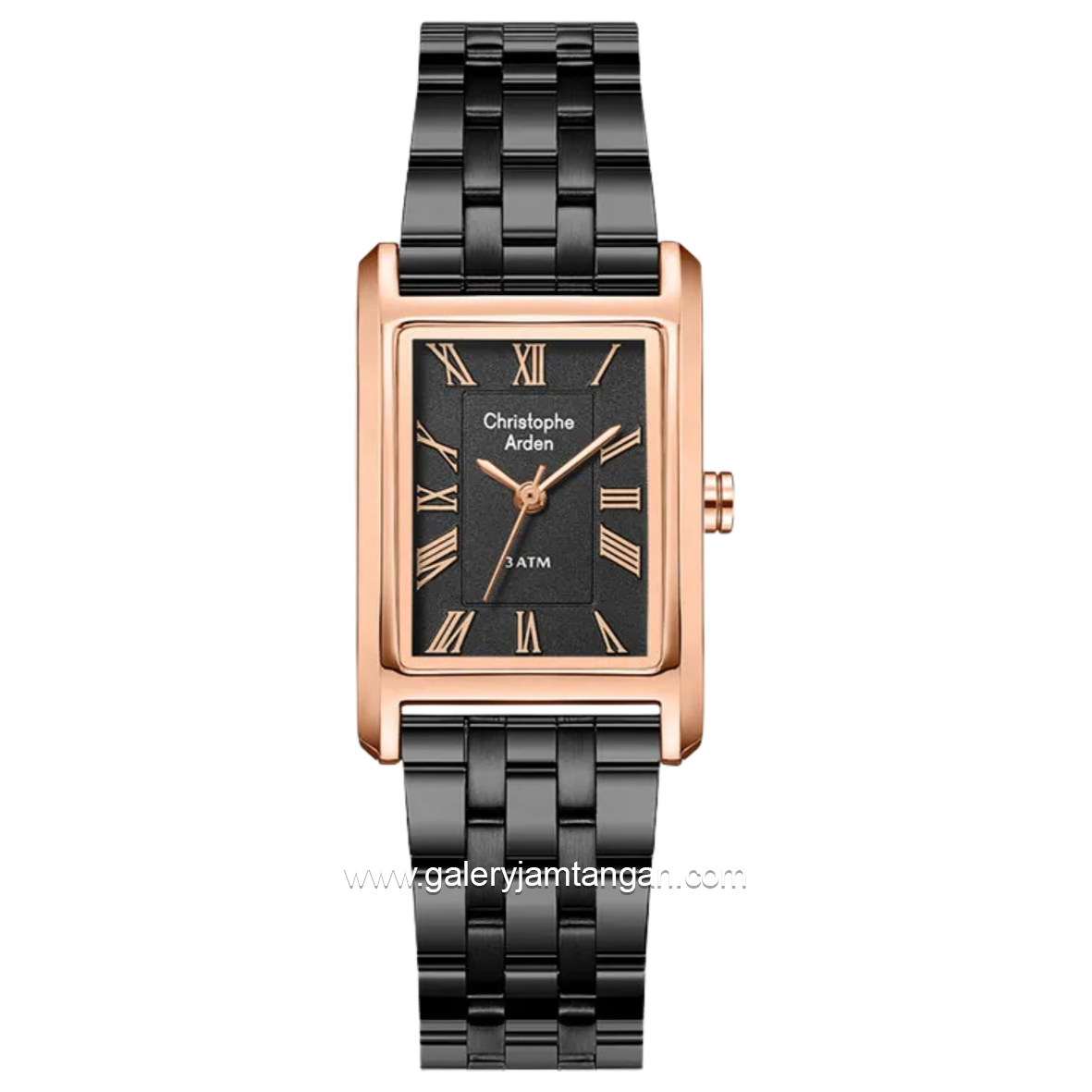 Christophe Arden CA 1006 LH Black Rose Dial Black Stainless Steel