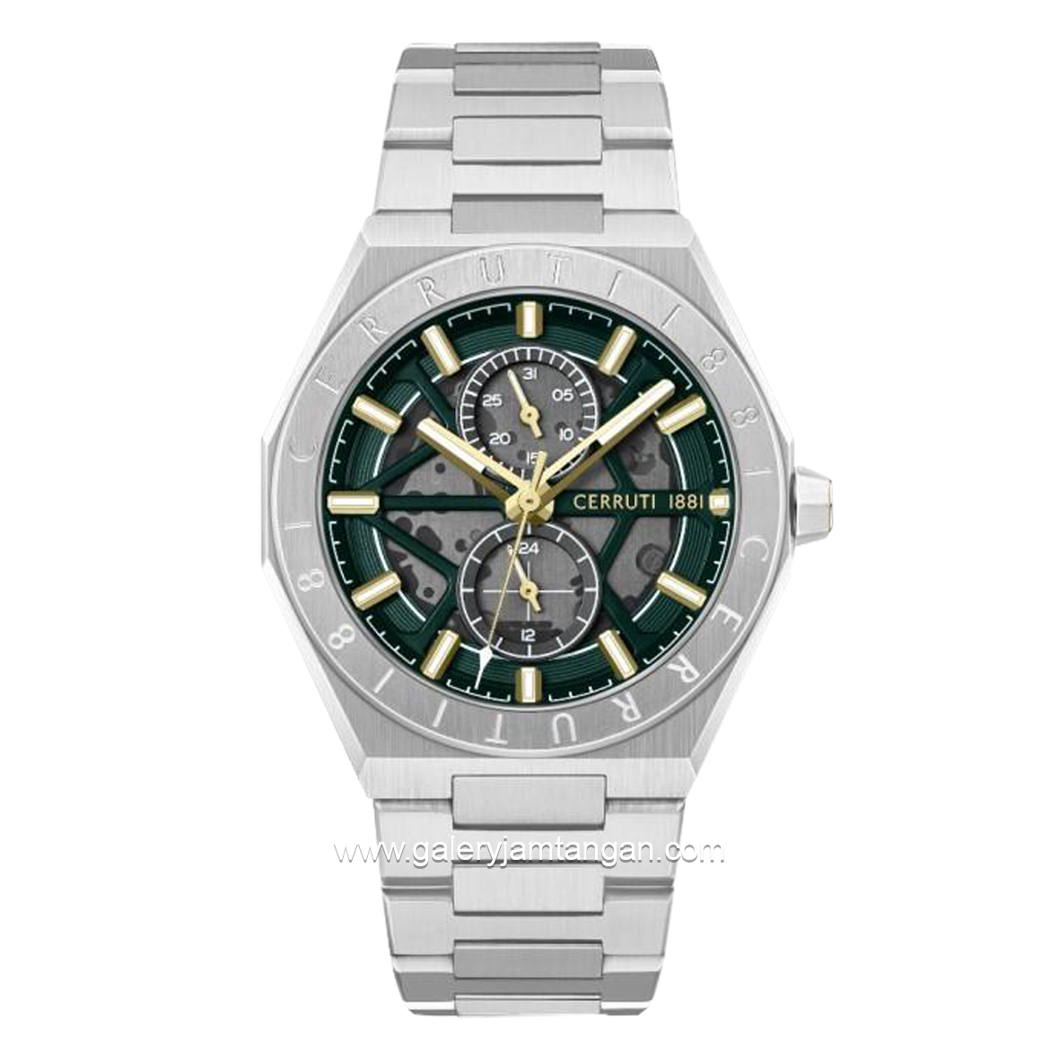 CERRUTI RAVELLO 1881 CIWGK0051201 Silver Dial Green Stainless Steel