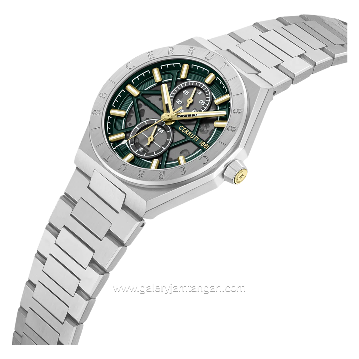 CERRUTI RAVELLO 1881 CIWGK0051201 Silver Dial Green Stainless Steel