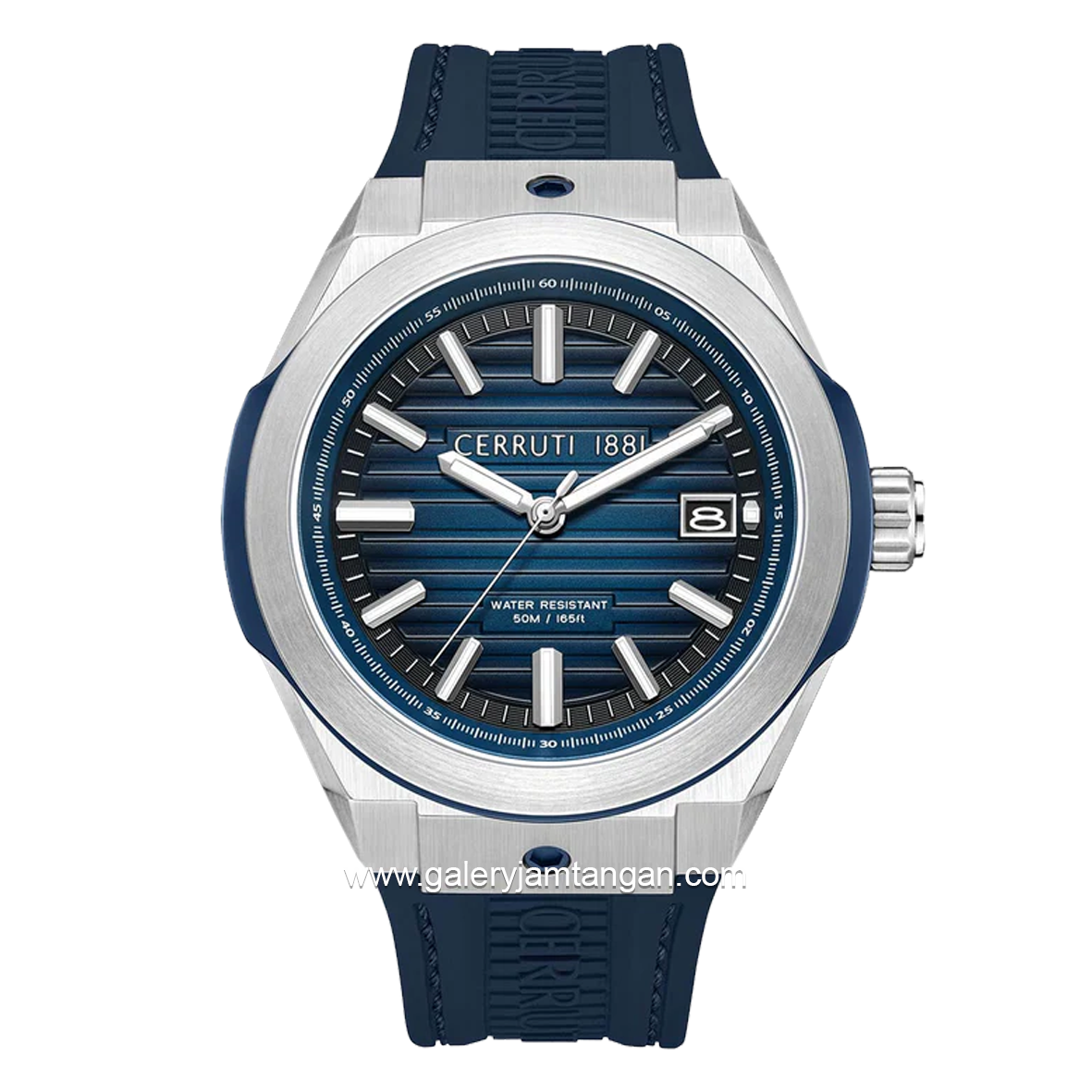 CERRUTI 1881 RUSCELLO CIWGN0042901 Watch Men's Navy Silver Rubber Strap