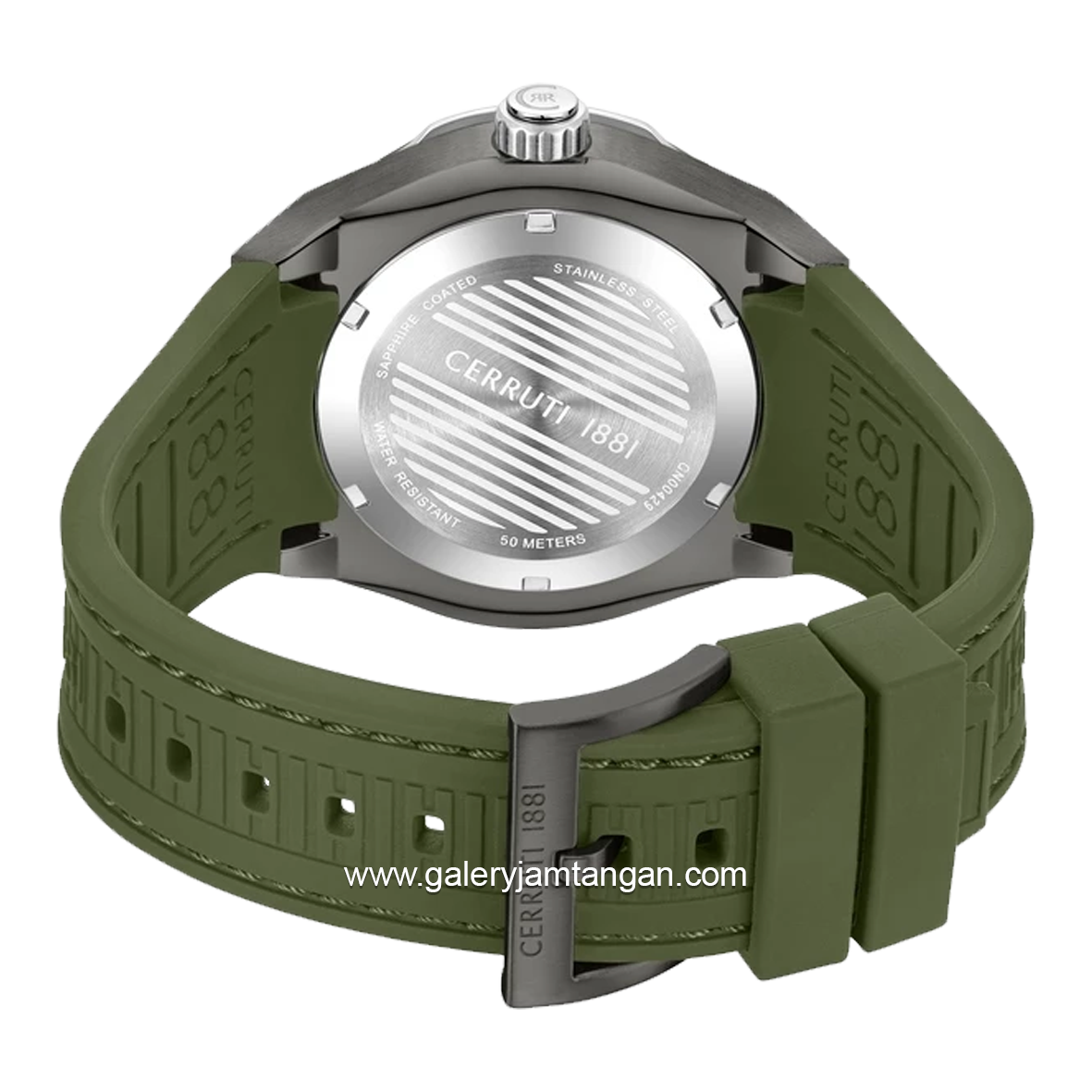 CERRUTI 1881 RUSCELLO CIWGN0042902 Watch Men's Green Grey Rubber Strap