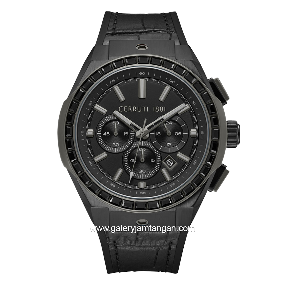 CERRUTI 1881 RUSCELLO CIWGO0050902 Watch Men's Chronograph Black Silicone Strap