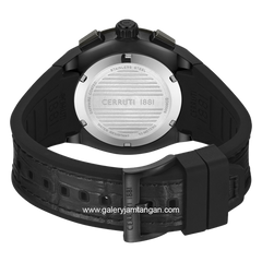 CERRUTI 1881 RUSCELLO CIWGO0050902 Watch Men's Chronograph Black Silicone Strap