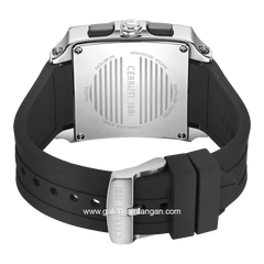 CERRUTI 1881 ODISSEA CIWGO0072401 Watch Men's Chronograph Black Silver Silicone Strap