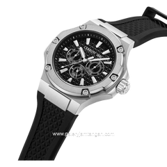 CERRUTI 1881 CIWGQ0018702 Watch Men's Black Silver Silicone Strap