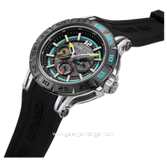 CERRUTI 1881 VELLETRI GENTS CIWGQ0050301 Watch Men's  Black Dial Grey Rubber Strap