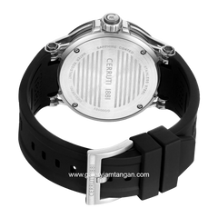 CERRUTI 1881 VELLETRI GENTS CIWGQ0050301 Watch Men's  Black Dial Grey Rubber Strap