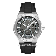 CERRUTI 1881 RAVELLO CIWGQ0051204 Watch Men's Black Silver Silicone Strap
