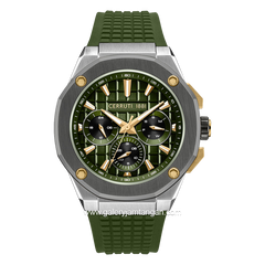 CERRUTI 1881 RAZZUOLO CIWGQ0073403 Watch Men's Green Silver Silicone Strap