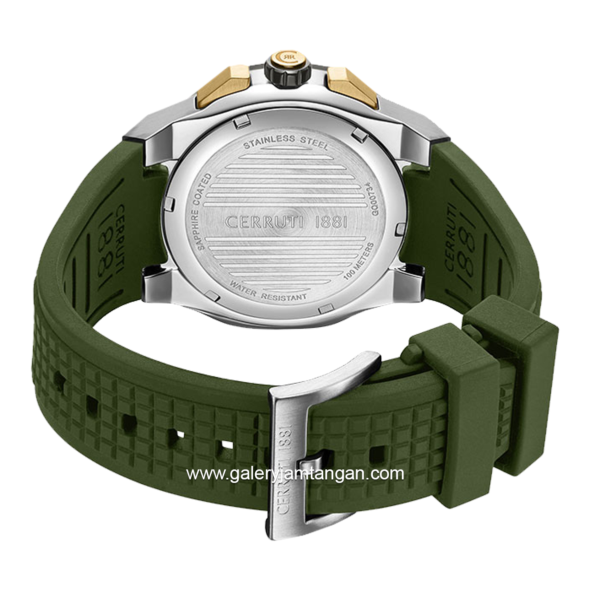 CERRUTI 1881 RAZZUOLO CIWGQ0073403 Watch Men's Green Silver Silicone Strap