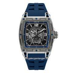 CERRUTI BELLUNO 1881 CIWGQ0073701 Navy Silver Dial Black Rubber Strap
