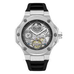 CERRUTI 1881 LUCARDO CIWGR0023002 Watch Men's Automatic Black Silver Silicone Strap