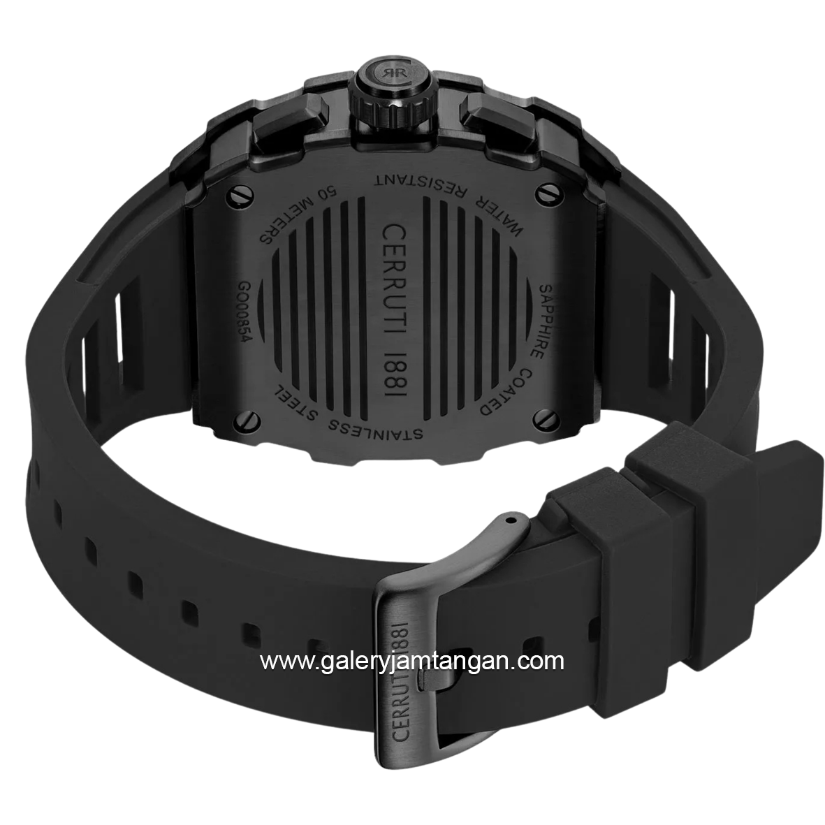 CERRUTI 1881 GUBBIO CIWGO0085401 Black Rubber Strap