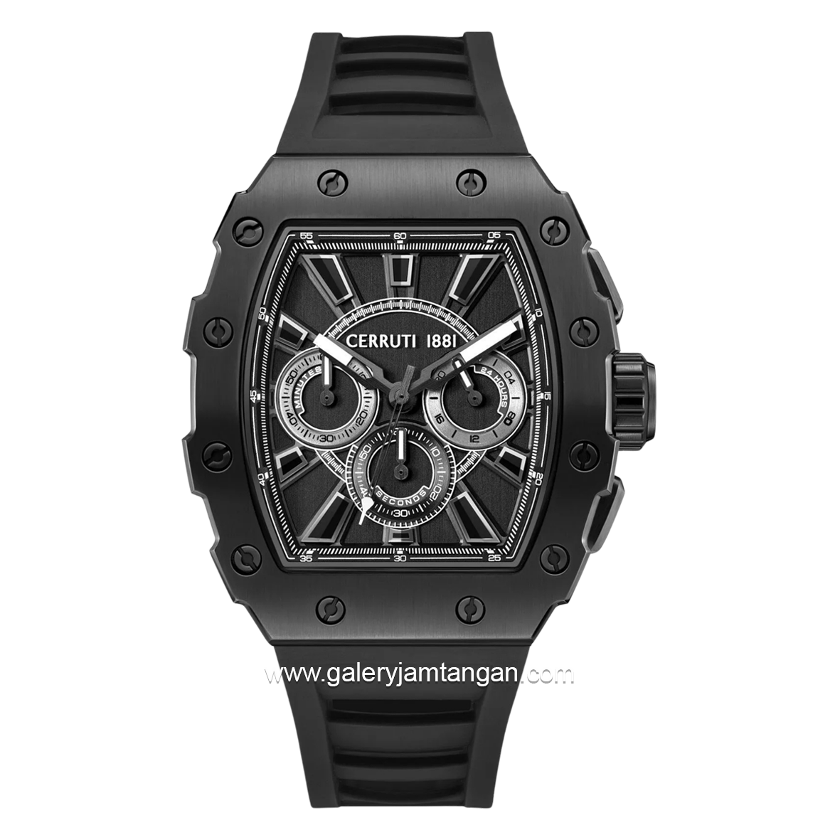 CERRUTI 1881 GUBBIO CIWGO0085401 Black Rubber Strap