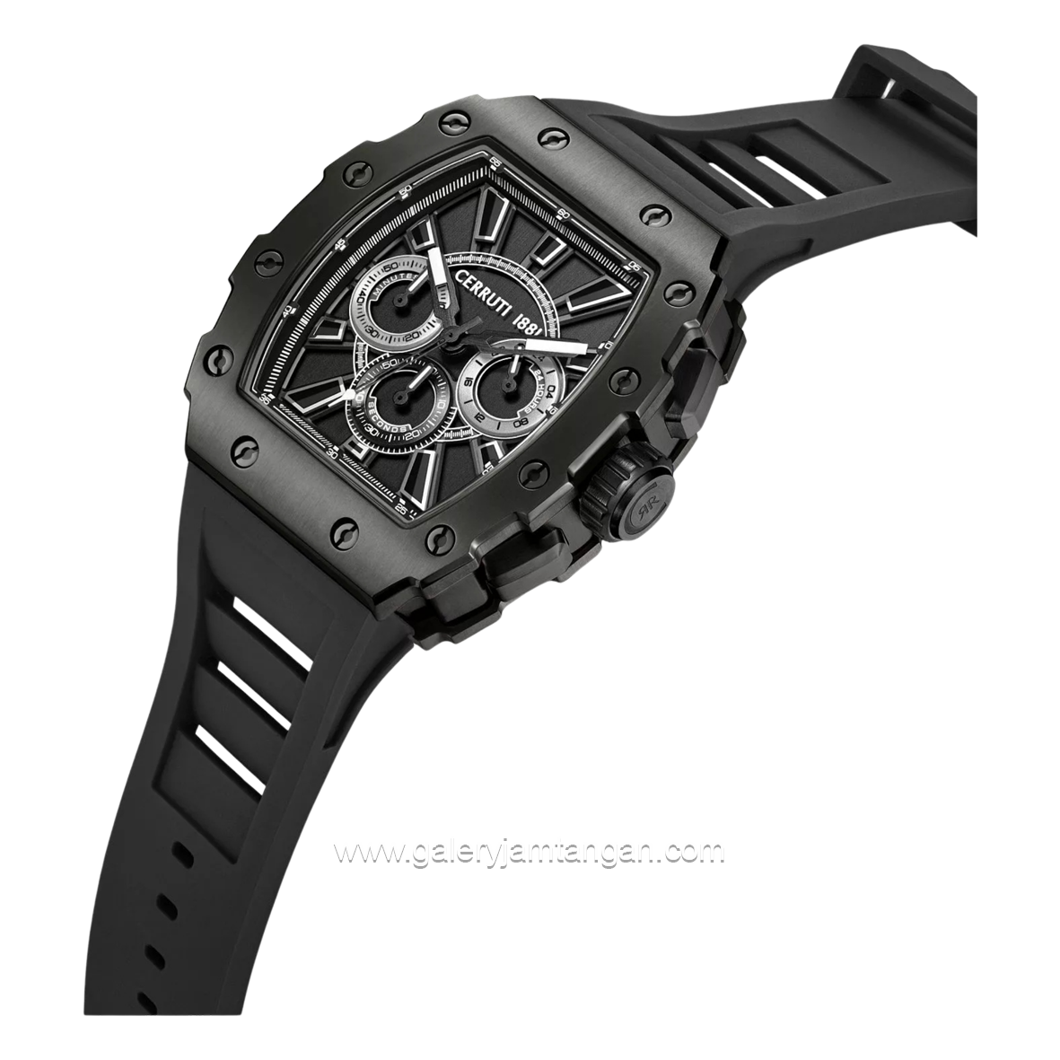 CERRUTI 1881 GUBBIO CIWGO0085401 Black Rubber Strap