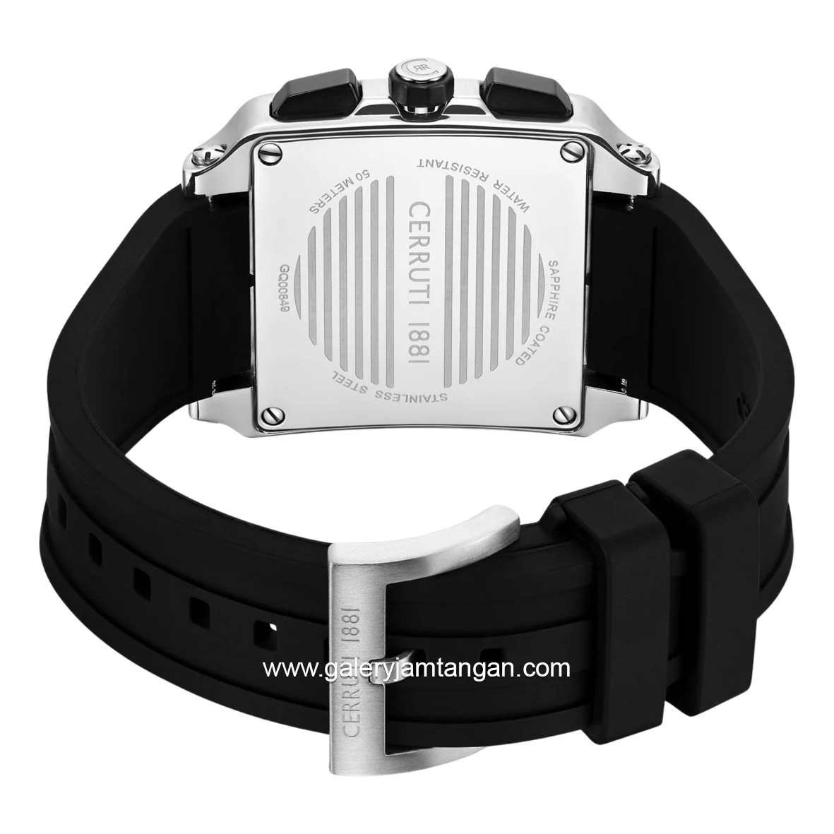 CERRUTI 1881 CIWGQ0084901 Odissea Master Black Rubber Strap