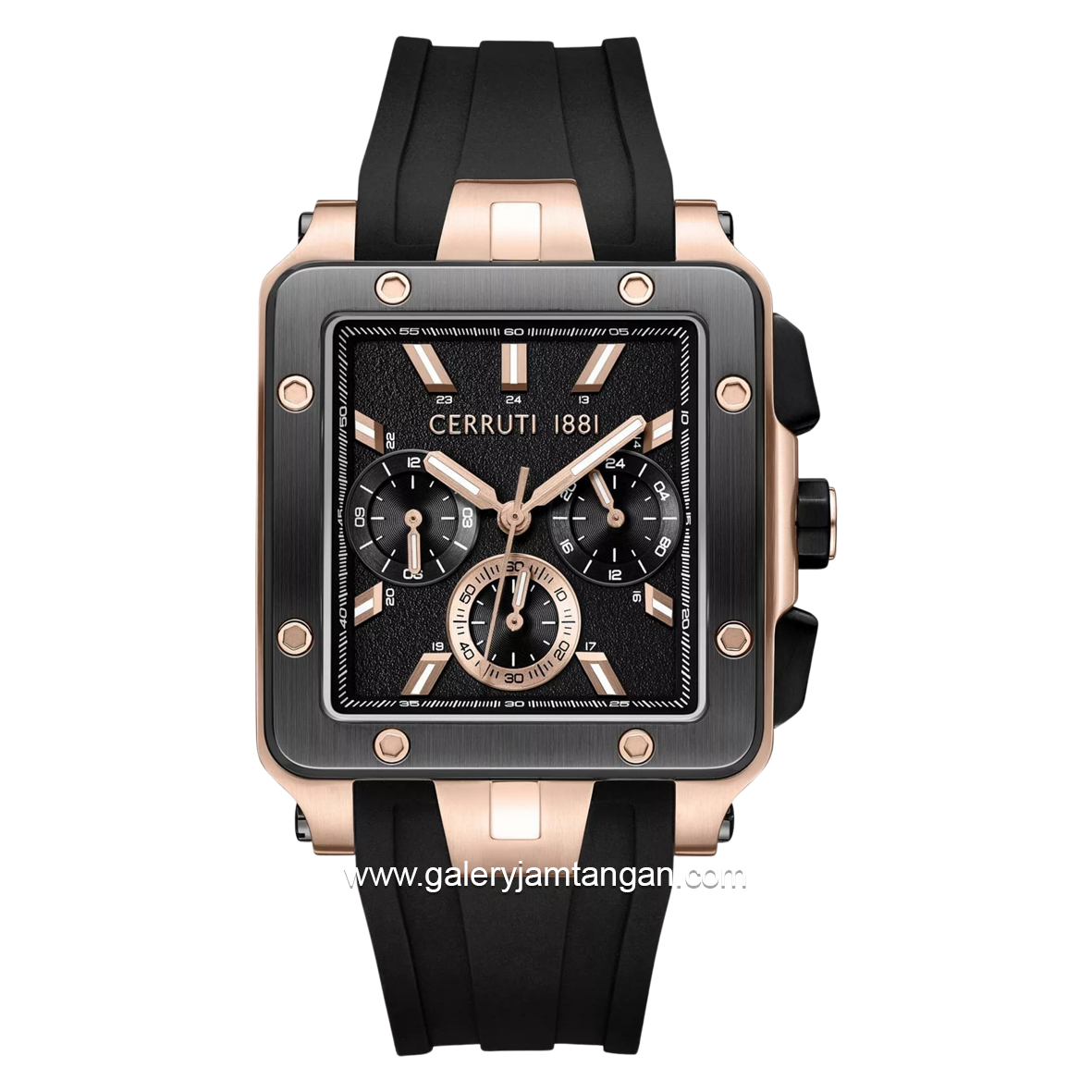 CERRUTI 1881 CIWGQ0084902 Odissea Master Black Rubber Strap