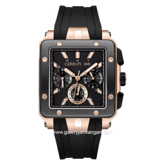 CERRUTI 1881 CIWGQ0084902 Odissea Master Black Rubber Strap