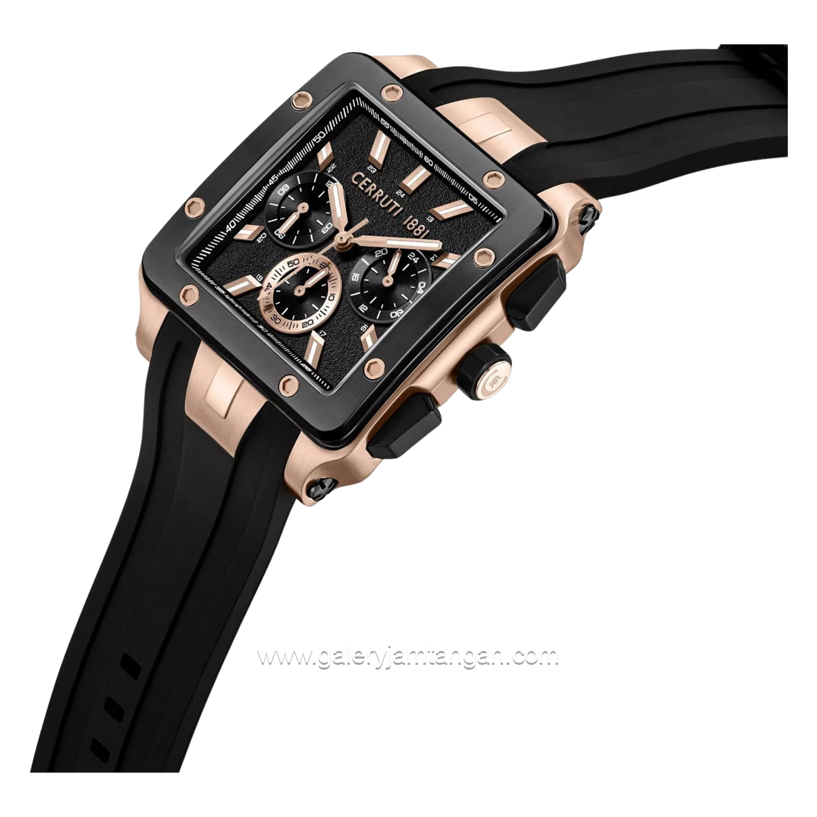 CERRUTI 1881 CIWGQ0084902 Odissea Master Black Rubber Strap