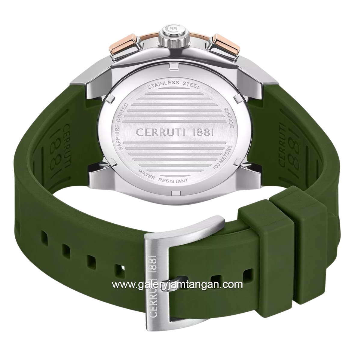 CERRUTI 1881 RUSCELLO CIWGQ0085603 Green Rubber Strap